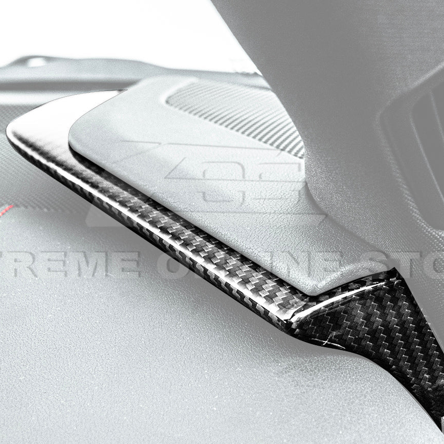 Chevrolet Corvette C8 Carbon Fiber Upper Dash Pad Trim Cover Kit
