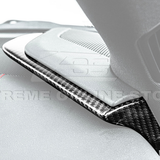 Chevrolet Corvette C8 Carbon Fiber Upper Dash Pad Trim Cover Kit