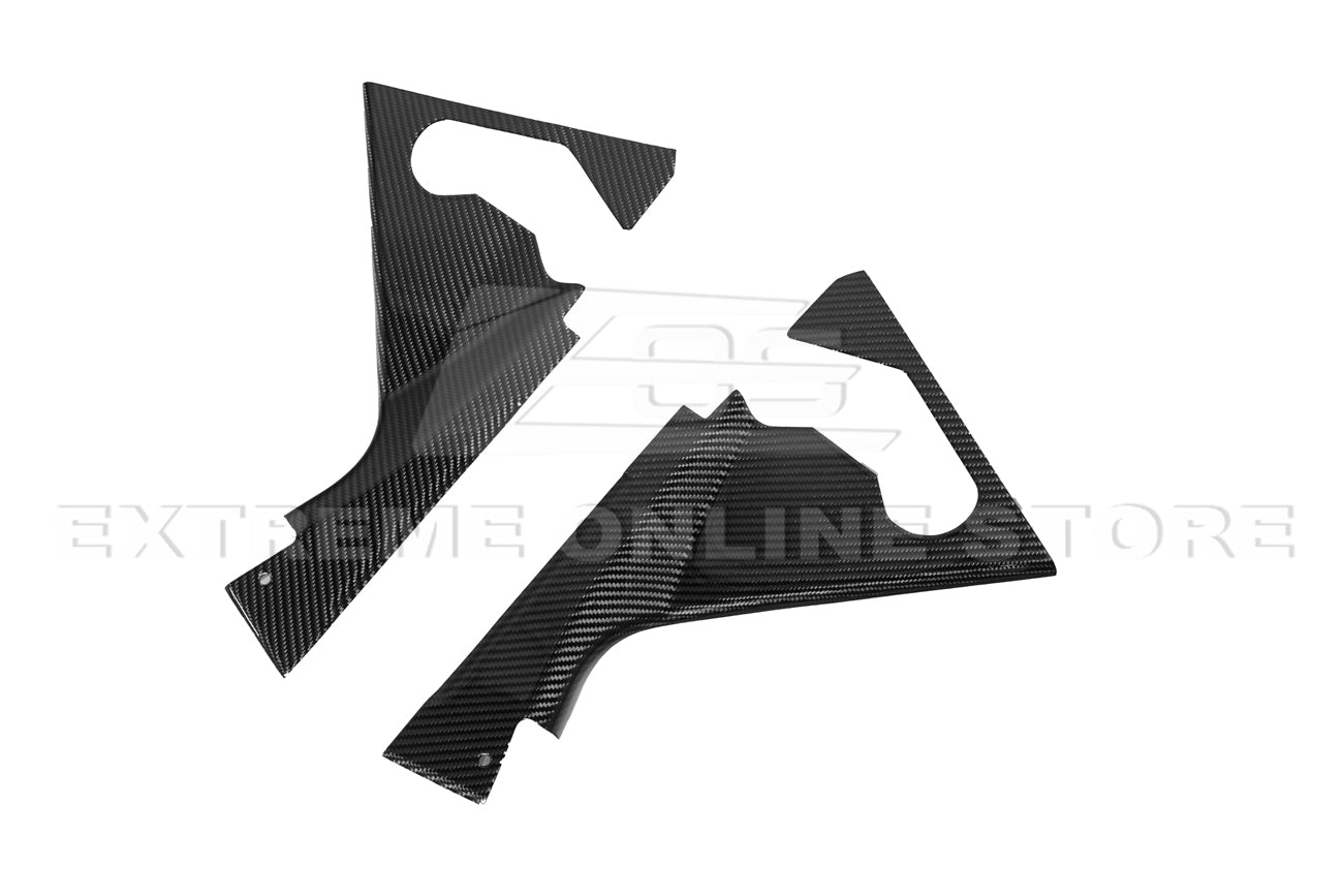 Corvette C8 Carbon Fiber Coupe Engine Bay Panel & Corner Vent Cover