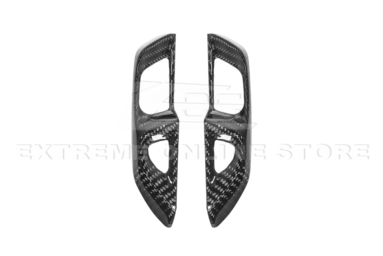 Chevrolet Corvette C8 Carbon Fiber Side Door Interior Control Button Trim Cover