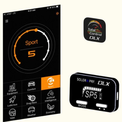 SE0535-TC DLX Bluetooth® Throttle Controller: Corvette 6 (2006-2013), Camaro 5, Cadillac DTS & CTS 2