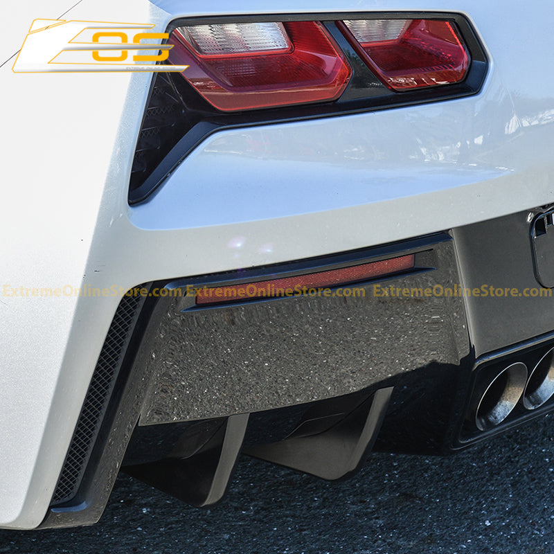 Corvette C7 Rear Bumper Diffuser Fins