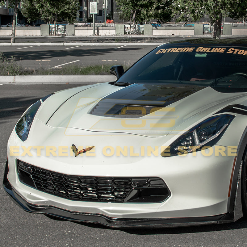 Corvette C7 Stage 3 Front Splitter Wickerbill Extension Winglets