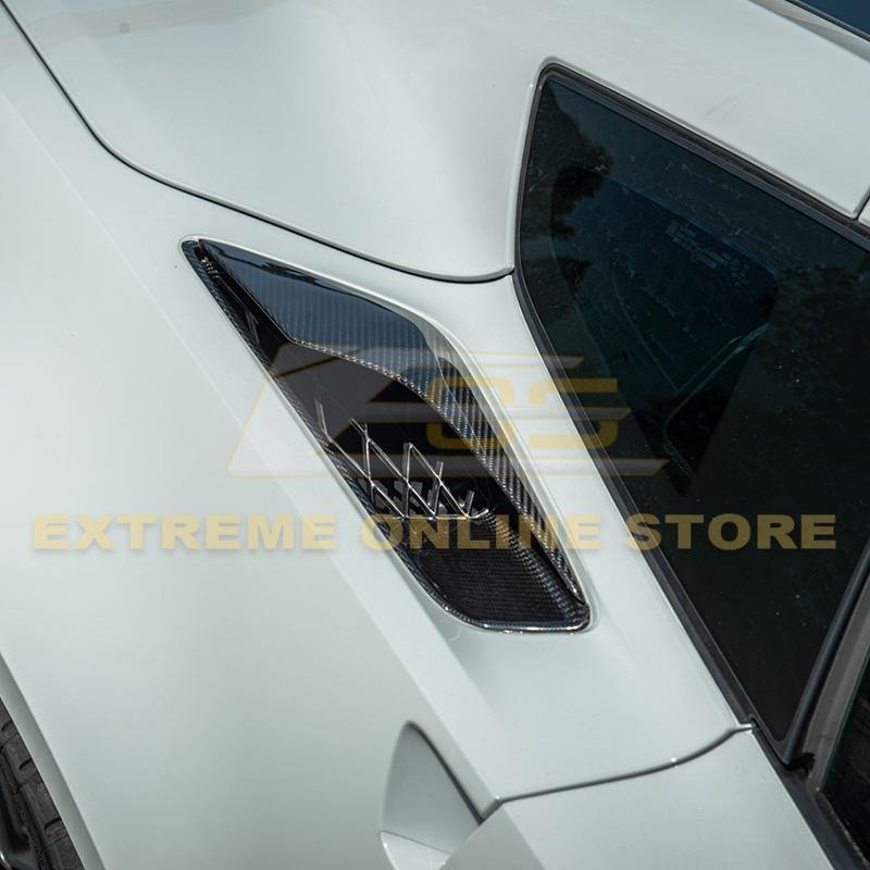 Corvette C7 Carbon Fiber Rear Quarter Intake Vents - Extreme Online Store