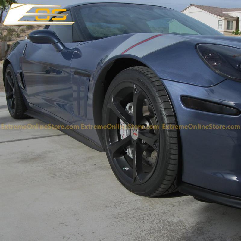 Corvette C6 Grand Sport / Z06 Front Splitter Lip & Side Skirts Rocker Panels - ExtremeOnlineStore