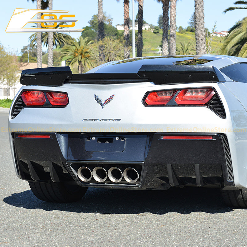 Corvette C7 Rear Bumper Diffuser Fins