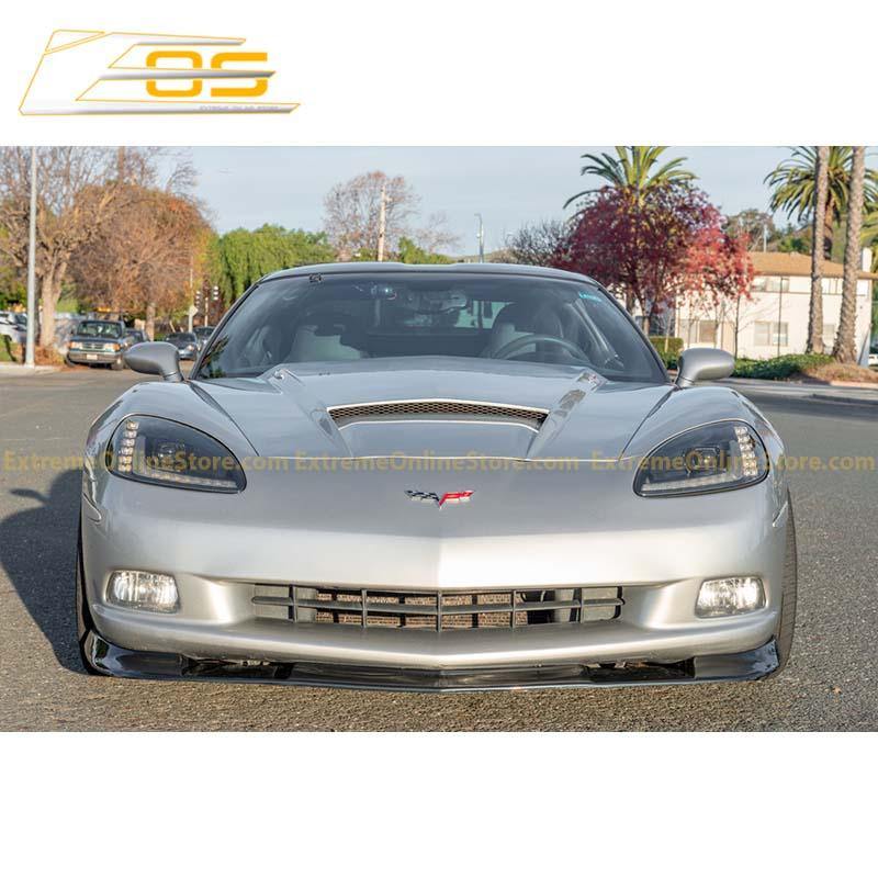 Corvette C6 Base Model Extended Front Splitter Lip & Side Skirts Rocker Panels - Extreme Online Store