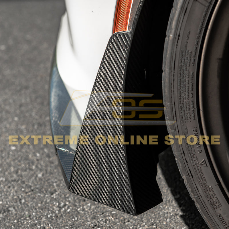 Corvette C7 Stage 3 Front Splitter Wickerbill Extension Winglets