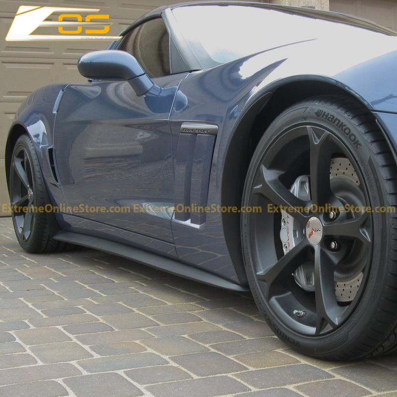 Corvette C6 Grand Sport / Z06 Front Splitter Lip & Side Skirts Rocker Panels - ExtremeOnlineStore