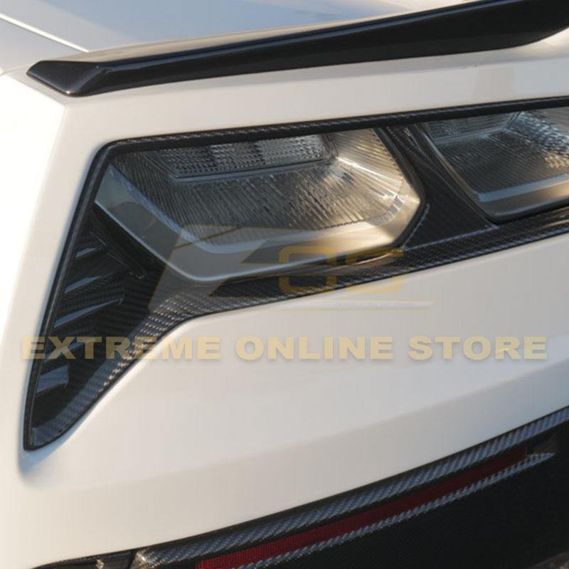 Corvette C7 Carbon Fiber Rear Tail Light Bezels - Extreme Online Store