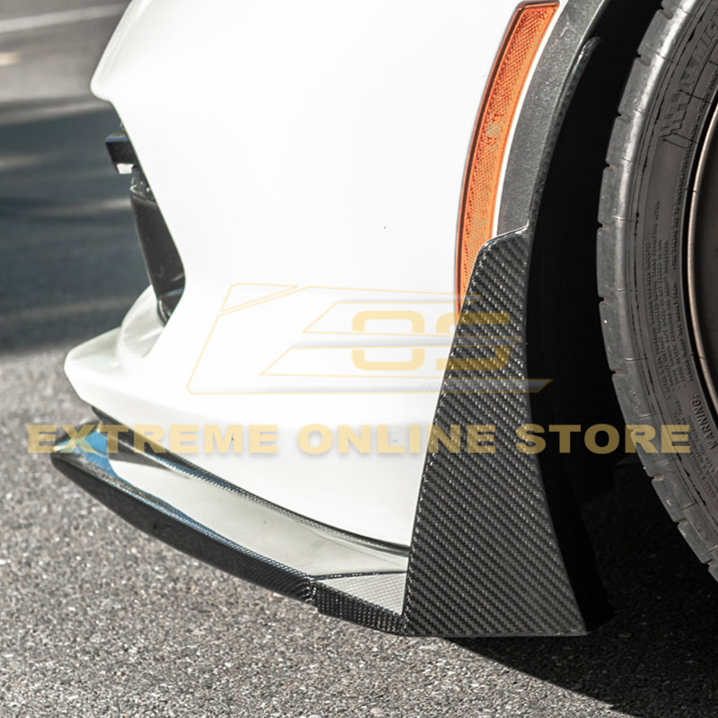 Corvette C7 Stage 3 Front Splitter Wickerbill Extension Winglets