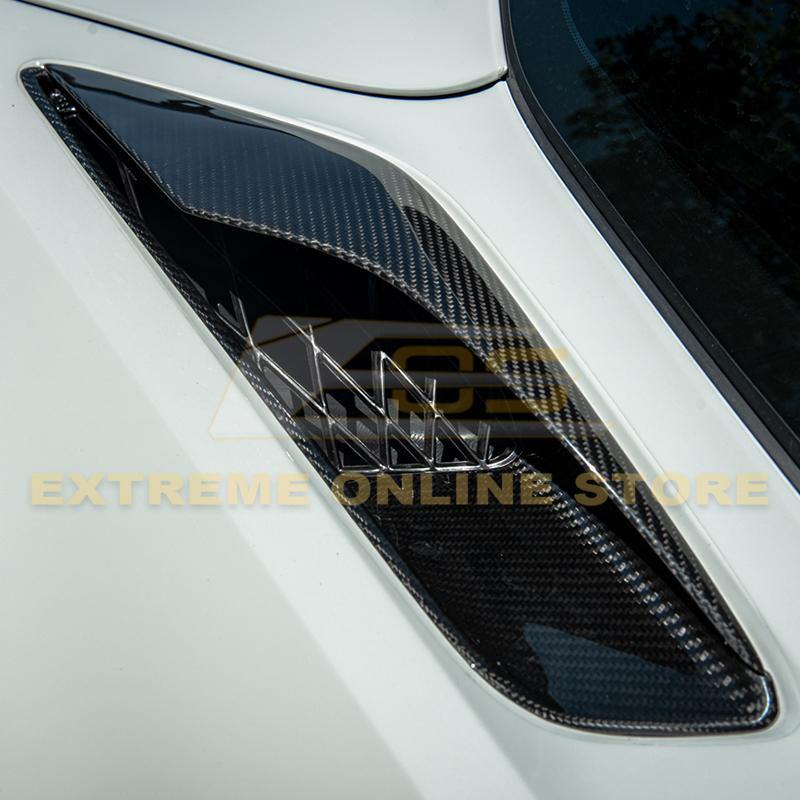 Corvette C7 Carbon Fiber Rear Quarter Intake Vents - Extreme Online Store