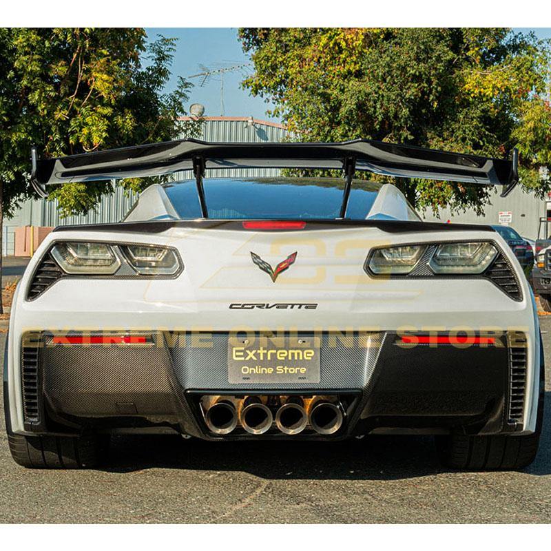 Corvette C7 Carbon Fiber Rear Bumper Diffuser - Extreme Online Store