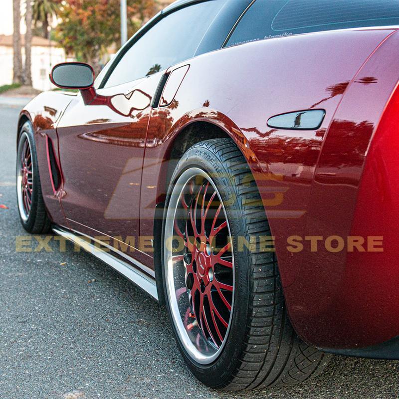 Corvette C6 Base Model Extended Front Splitter Lip & Side Skirts Rocker Panels - Extreme Online Store