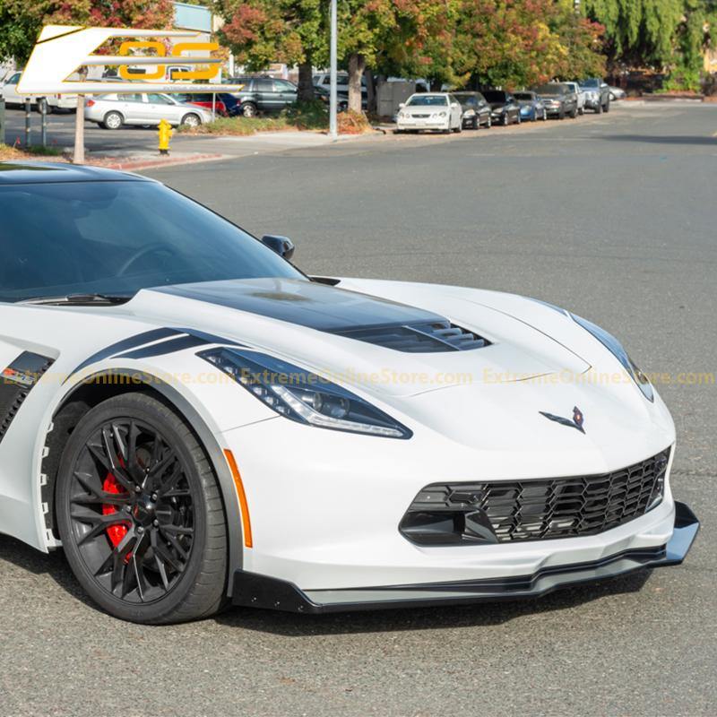 Corvette C7 Stage 2.5 ZR1 Conversion Extended Front Splitter Air Dam - Extreme Online Store