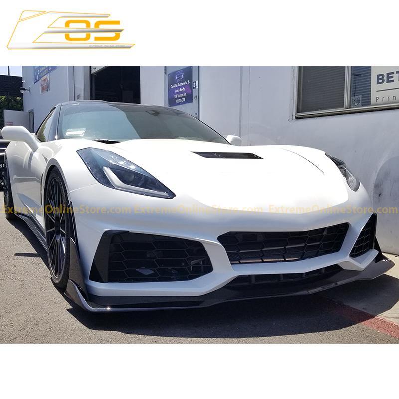 Corvette C7 Front Bumper Kit W/ Front Splitter | ZR1 Conversion Package - ExtremeOnlineStore