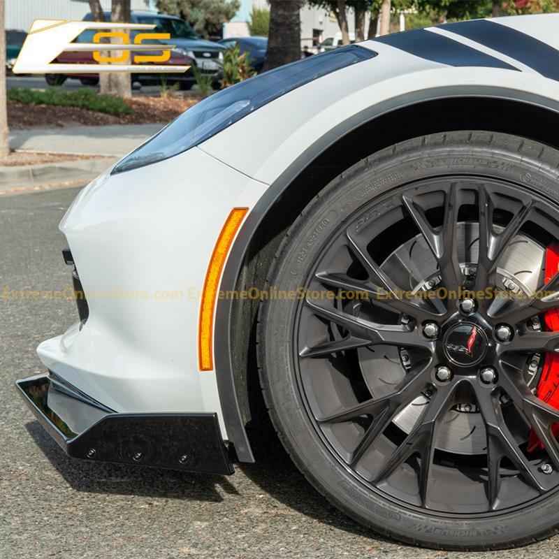 Corvette C7 Stage 2.5 ZR1 Conversion Extended Front Splitter Air Dam - Extreme Online Store