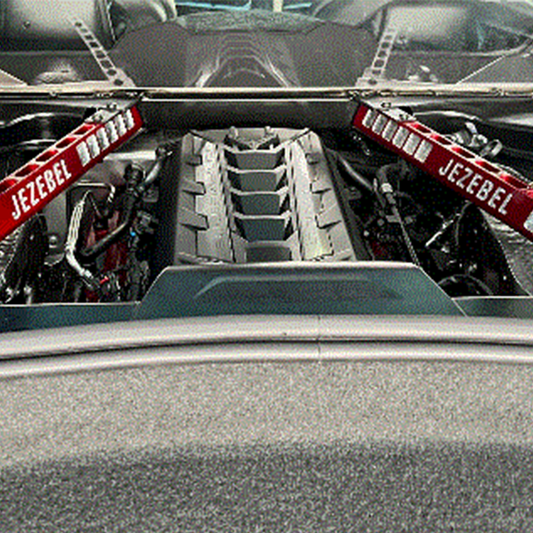 C8 STRUT TOWER BRACE / CUSTOM NAME & COLOR PAINT