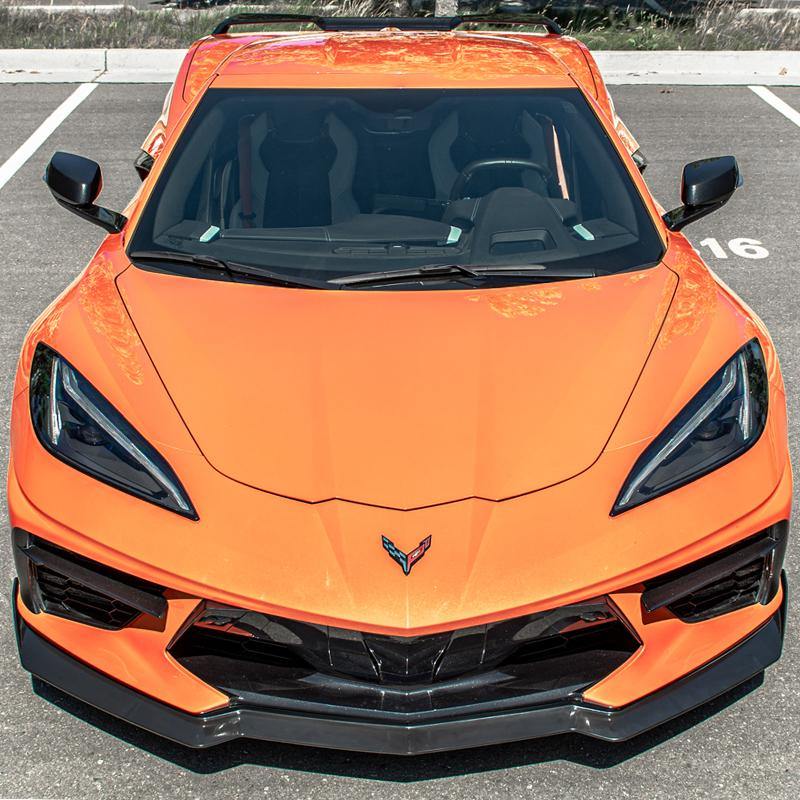 Corvette C8 5VM Style Front Splitter Lip (2-Pieces Version) - Extreme Online Store