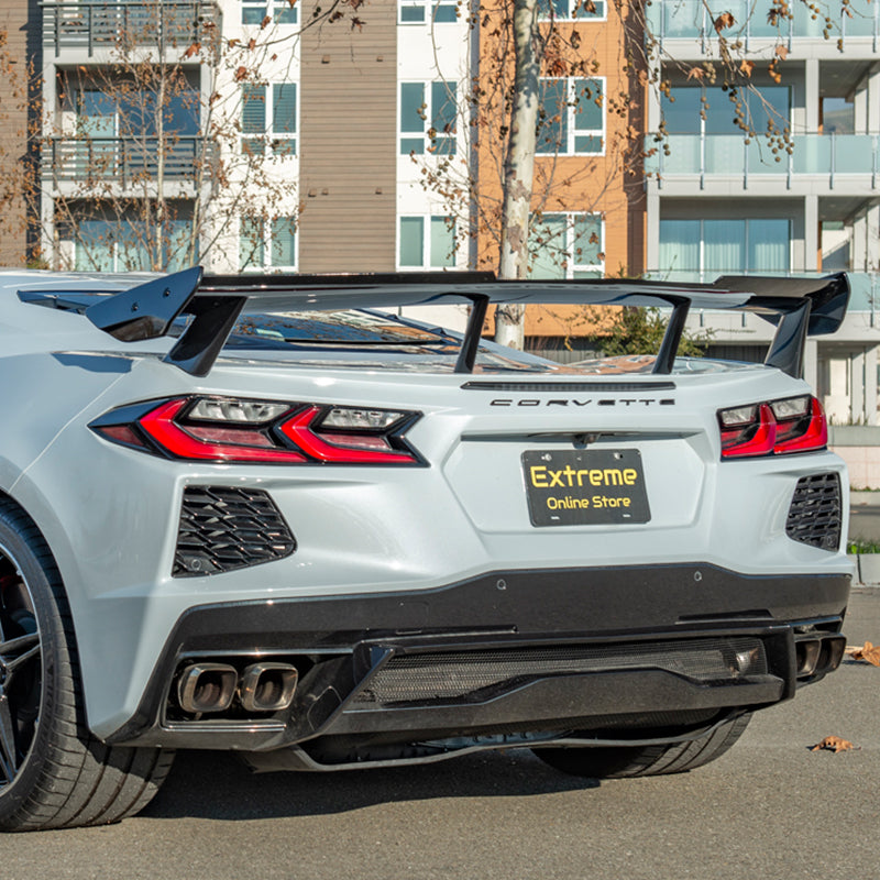 Chevrolet Corvette C8 Extended Rear Trunk Spoiler High Wing