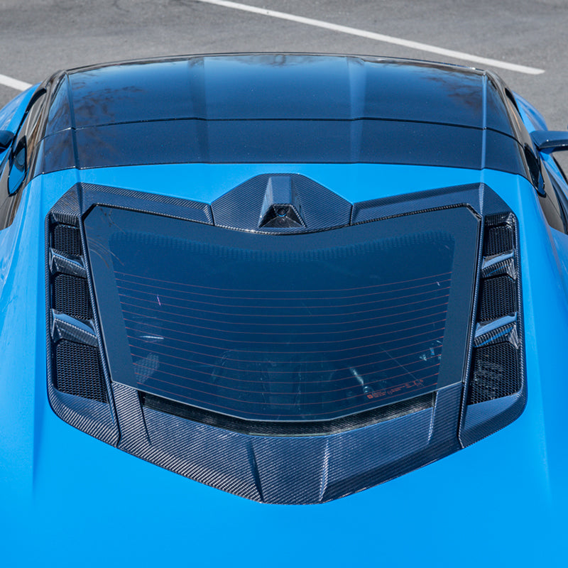 Corvette C8 Coupe Carbon Fiber Rear Window Trim