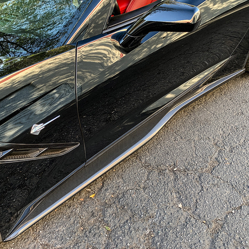 Corvette C7 Z06 Conversion Side Skirts Rocker Panels - ExtremeOnlineStore